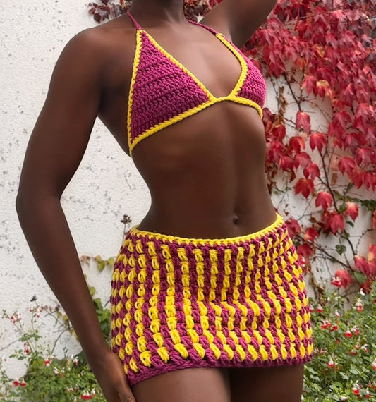 The Dual Tonal Set - Pink and Yellow