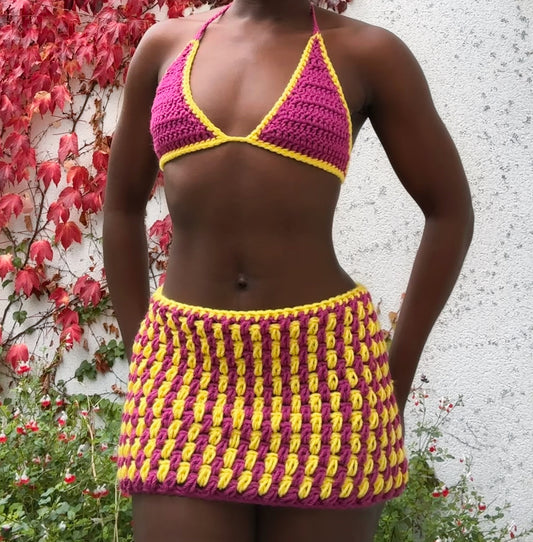 The Dual Tonal Set - Pink and Yellow