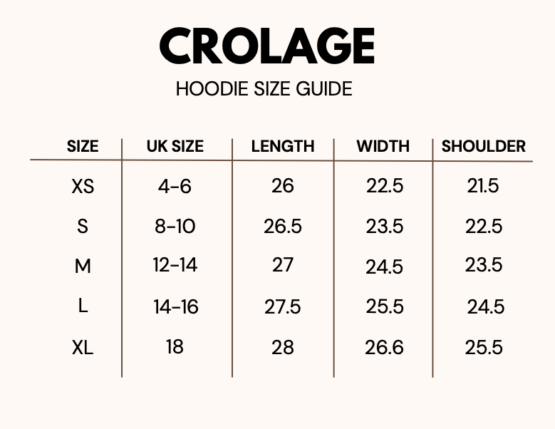 THE CROLAGE ORIGINAL UNISEX HOODIE
