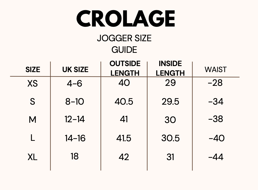 THE CROLAGE ORIGINAL UNISEX JOGGERS