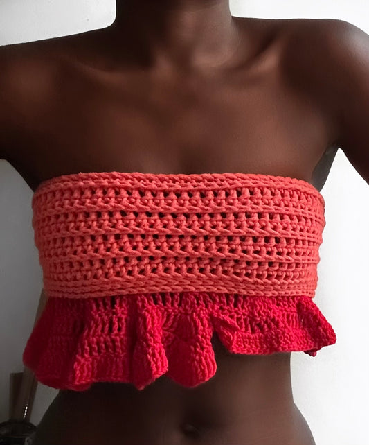 The Vermillion Bandeau Top